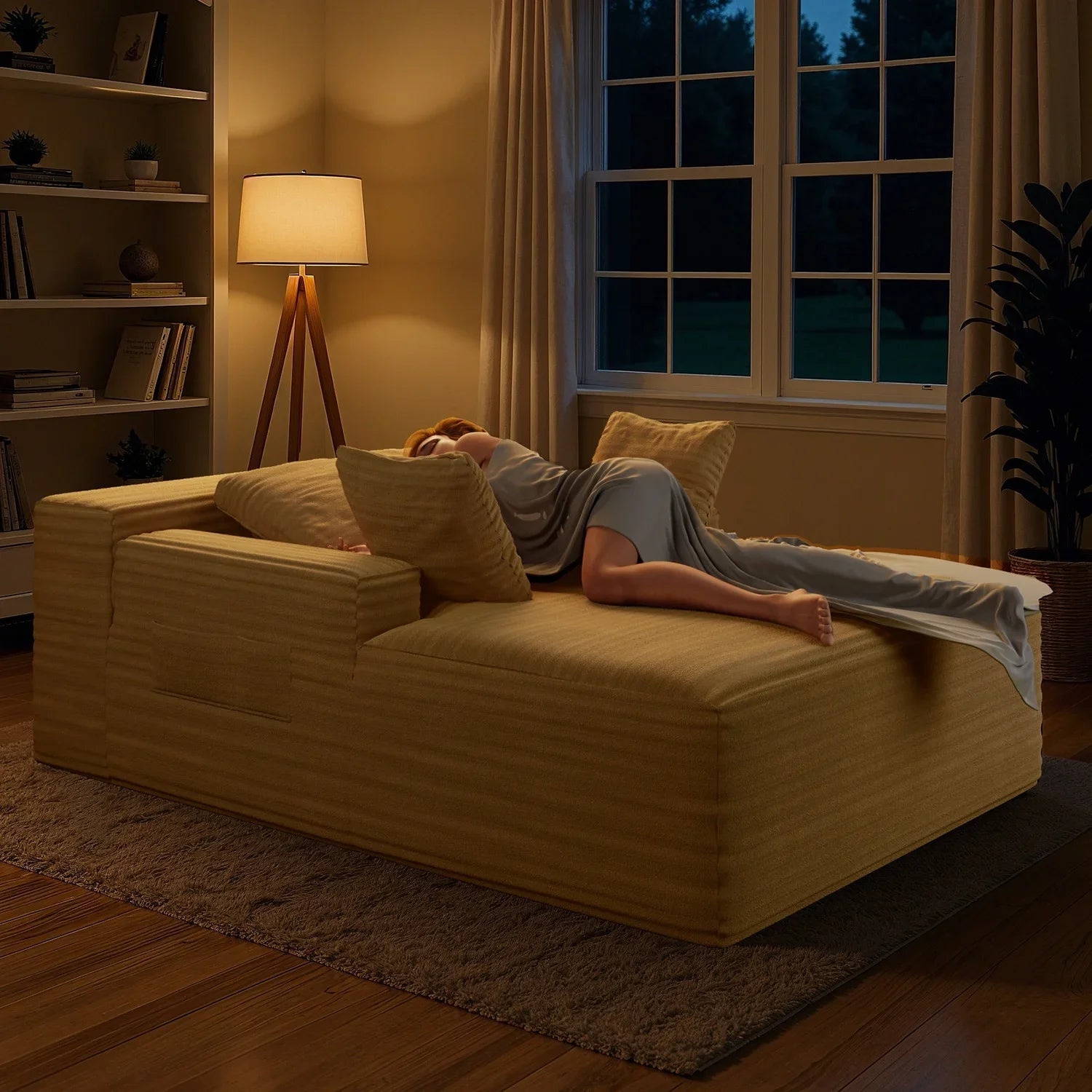 LoungeLux “The oversized sofa bed that transforms any room into a true relaxation space”