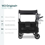 The Wagon Duo: “Two kids. One simple motion to fold it. No compromises.”