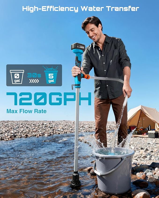Pro Cordless Transfer Pump Professional-Grade Water Transfer. No Cords. No Limits.