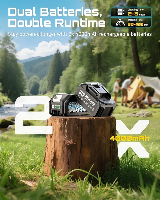 AirCut 2-in-1 — Pruning up to 180 inches high — from the ground, no ladder needed.