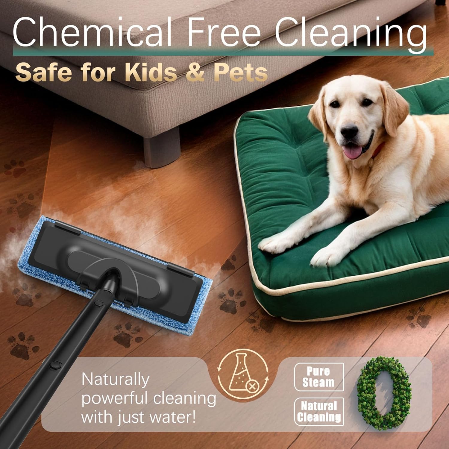 SteamPro — Clean your entire home without chemicals — powerful steam, 28 accessories, all in one device.