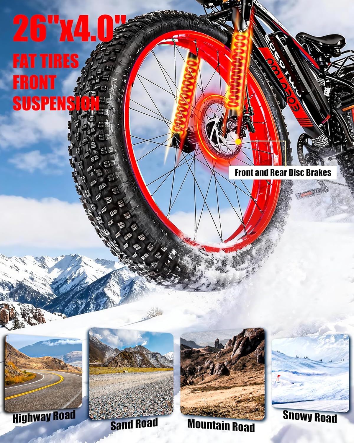 TrailVolt “The electric bike that knows no limits—city, mountain, sand, or snow.”