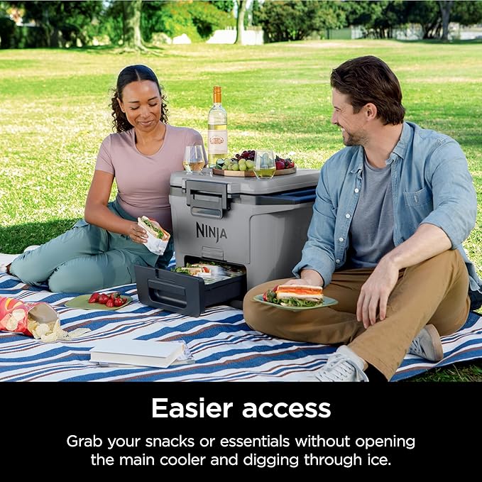 CoolDays 30 “The only portable cooler with a built-in cooling drawer for camping, travel, and festivals.”