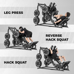 Leg Press Pro — 1500 Three exercises. One machine. No excuses.