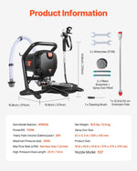 SprayMaster 750 — "Paint walls, furniture, and outdoor surfaces like a professional — without being one."