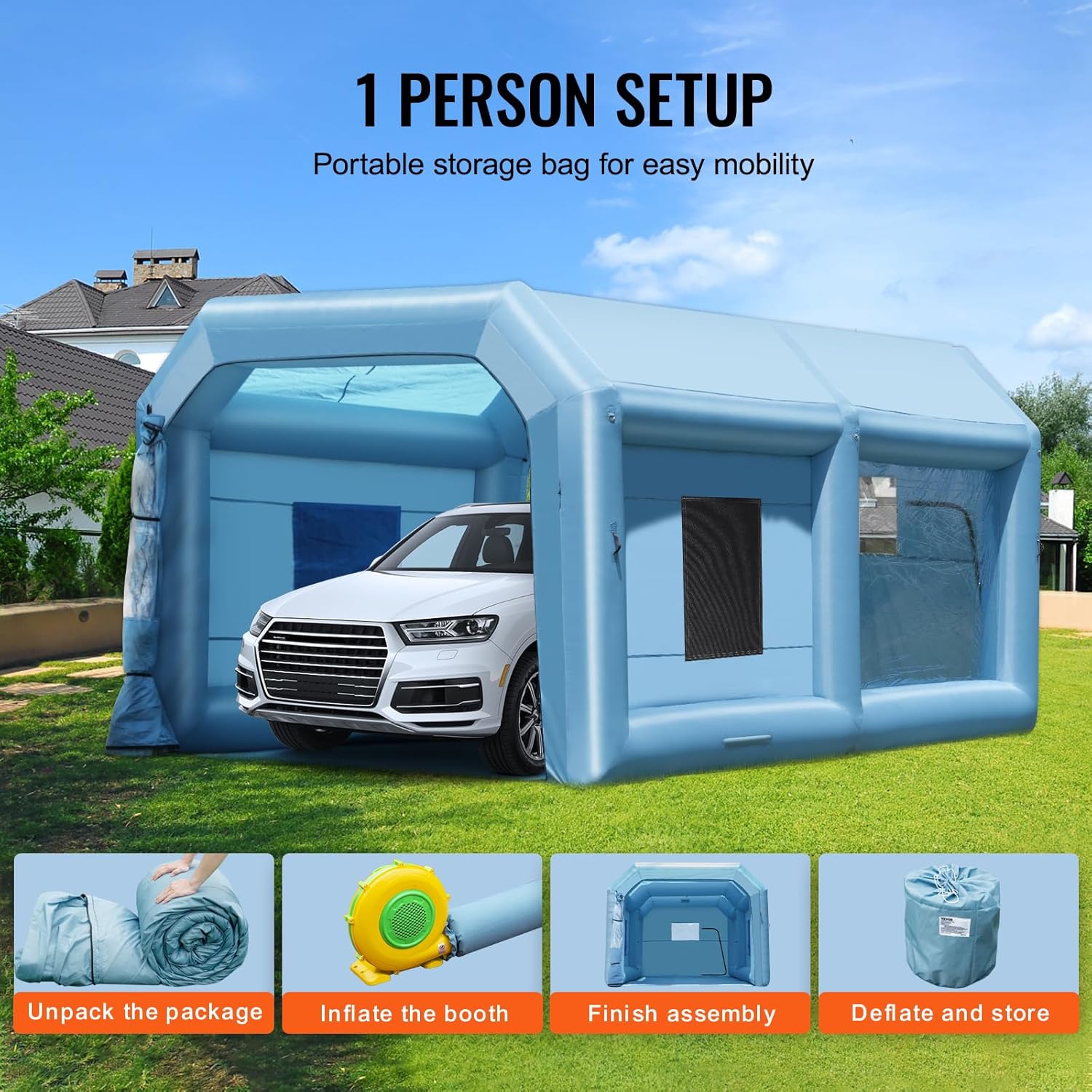 AirCab Pro 21 The inflatable enclosure that turns any garage into a professional workshop