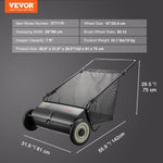 SwiftSweep “A spotless garden in 5 minutes: manual sweeper with rotating brushes and a large-capacity collection bin”