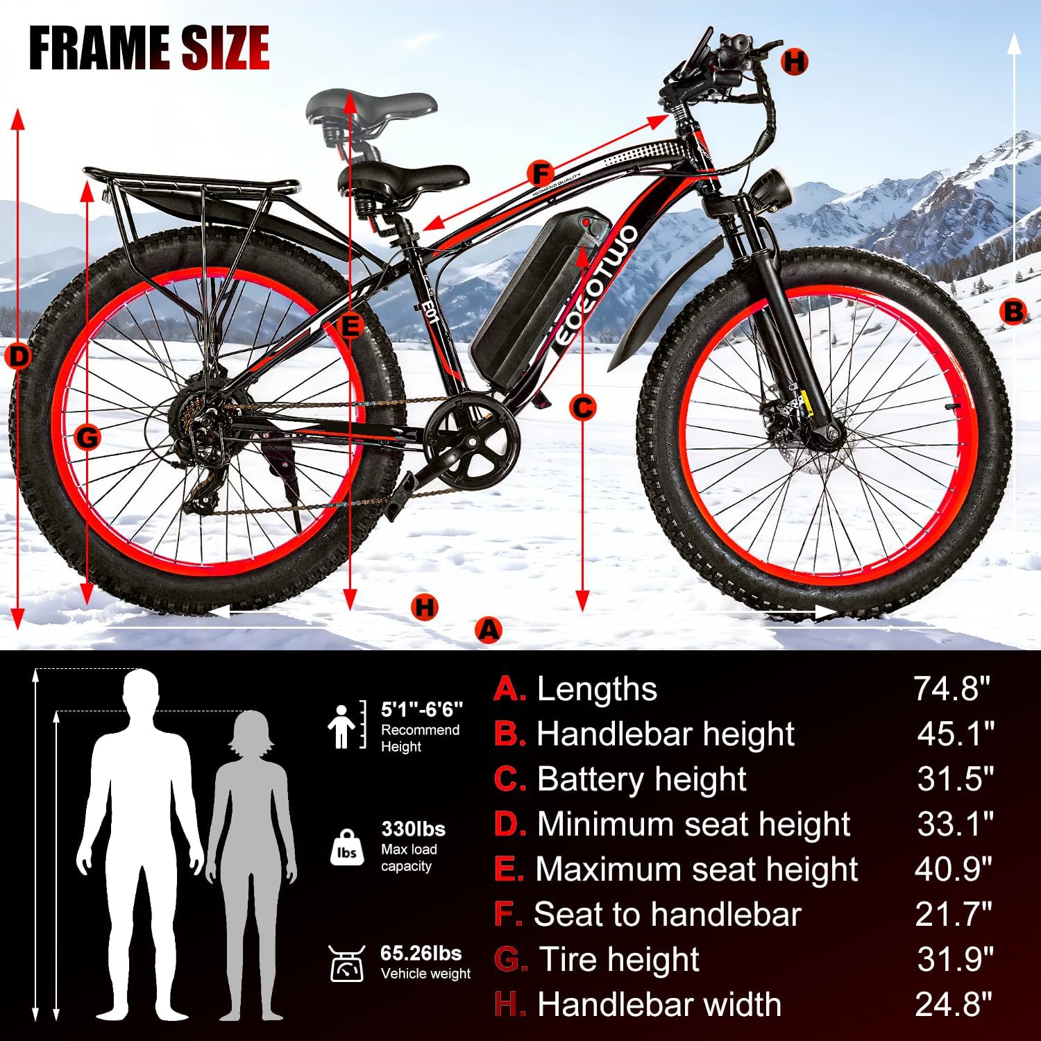 TrailVolt “The electric bike that knows no limits—city, mountain, sand, or snow.”