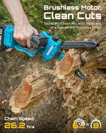 AirCut 2-in-1 — Pruning up to 180 inches high — from the ground, no ladder needed.