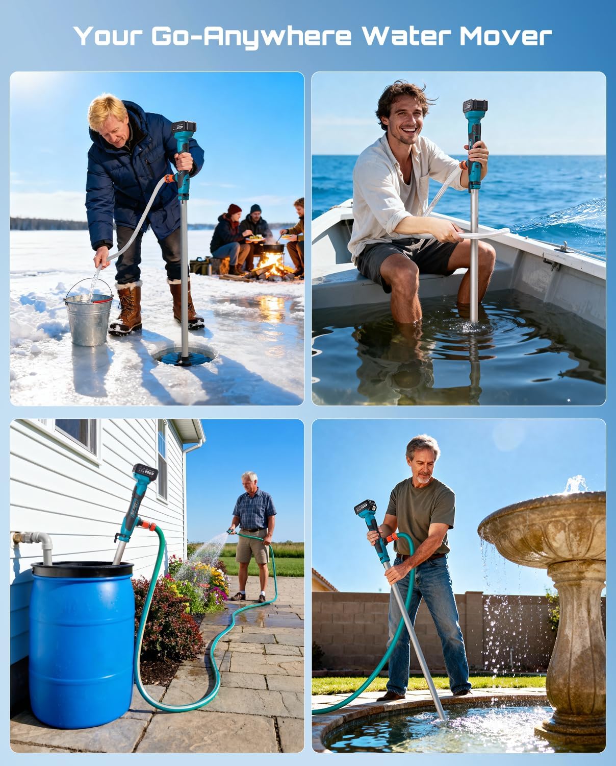 Pro Cordless Transfer Pump Professional-Grade Water Transfer. No Cords. No Limits.