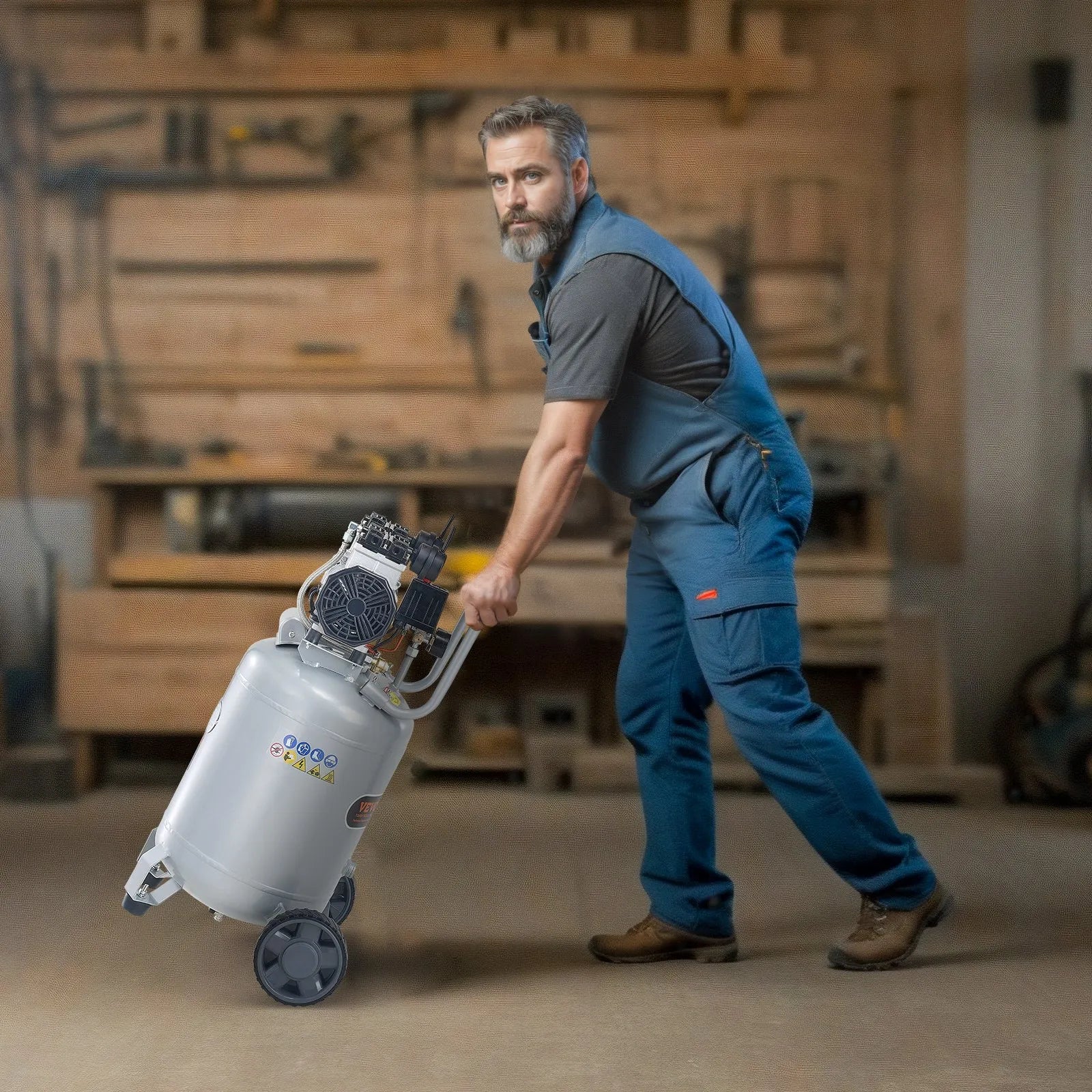 OmniPress 13 Heavy-Duty "Versatile 4.6 SCFM Output for Professional Tools, Built for Silence"