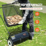SwiftSweep “A spotless garden in 5 minutes: manual sweeper with rotating brushes and a large-capacity collection bin”