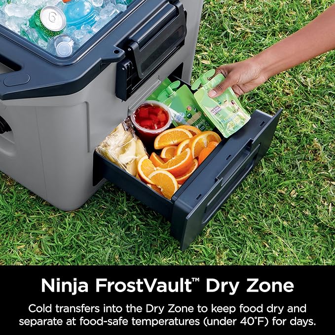 CoolDays 30 “The only portable cooler with a built-in cooling drawer for camping, travel, and festivals.”